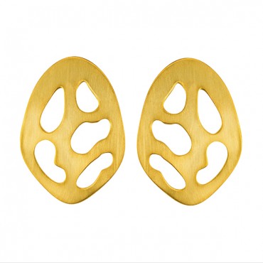 SILVER EARRINGS GOLD-PLATED