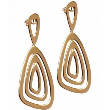 SILVER EARRINGS GOLD-PLATED