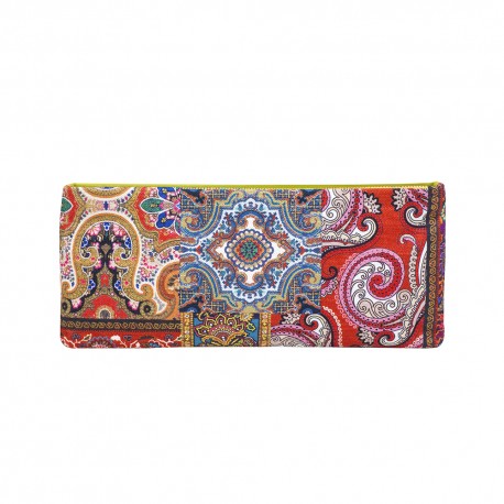 CLUTCH FABRIC and LEATHER