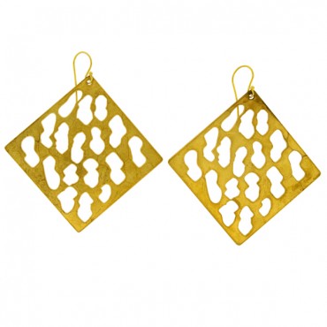 HAND-MADE EARRINGS GOLD-PLATED