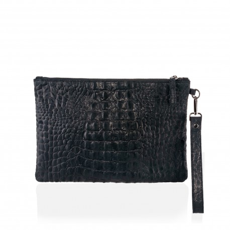 PINELOPI POCHETTE LEATHER CROCO